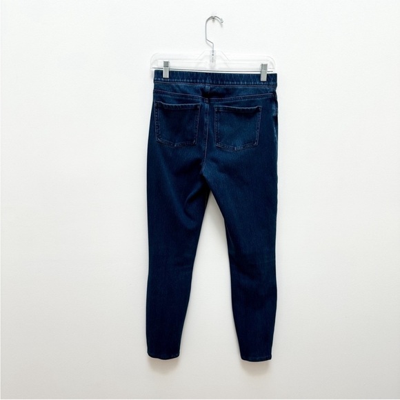$148 SPANX Jeanish Leggings premium denim flatterfit indigo 27” inseam small - Picture 8 of 16